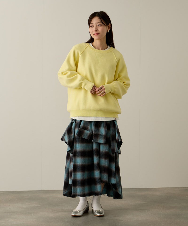 NAVY ガゼット付きWジャガードニットプルオーバー レディース商品画像-7