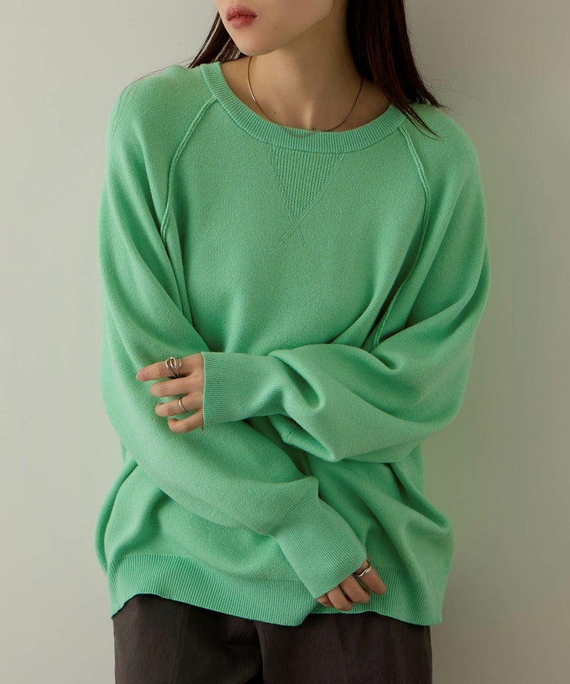 NAVY ガゼット付きWジャガードニットプルオーバー レディース商品画像-14