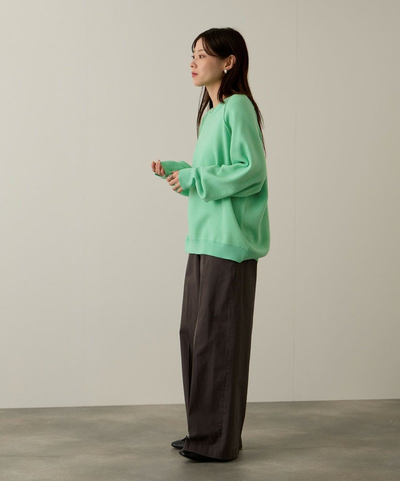 NAVY  ガゼット付きWジャガードニットプルオーバー レディース商品画像-17