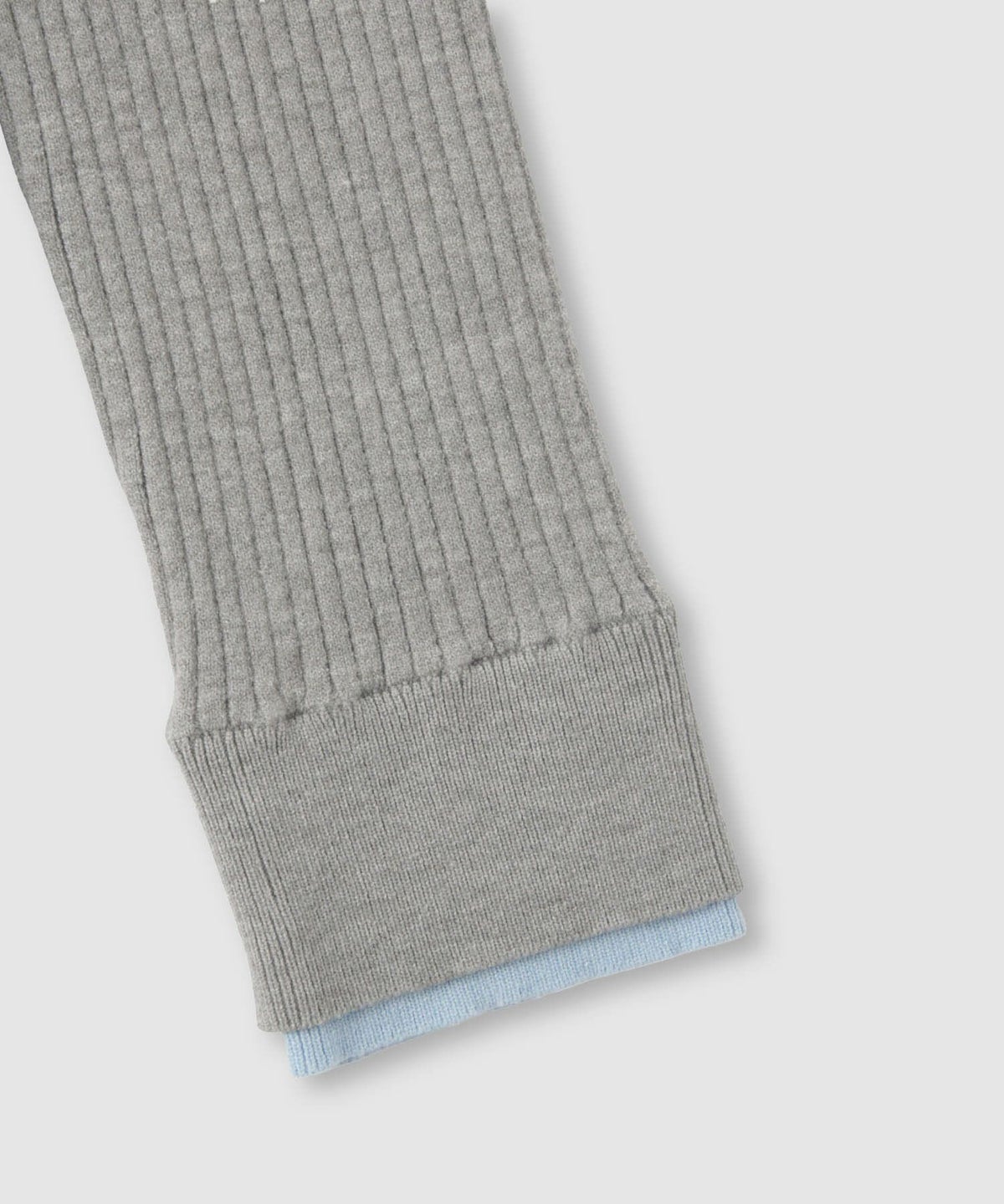 NAVY 配色リブインナープルオーバー レディース