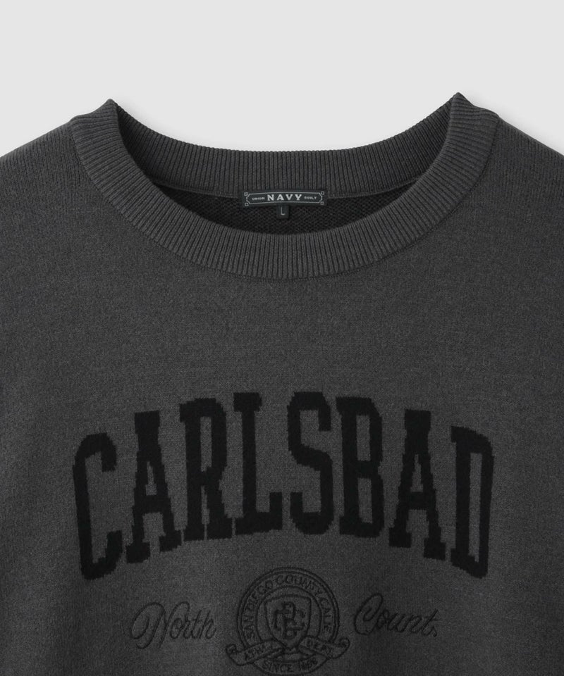 NAVY  カレッジロゴWジャガードニット レディース商品画像-27