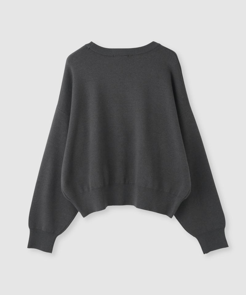 NAVY カレッジロゴWジャガードニット レディース商品画像-27