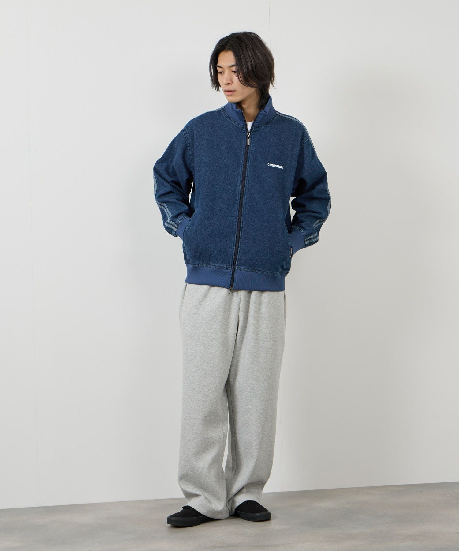 CONVERSE デニムトラックジャケット メンズ