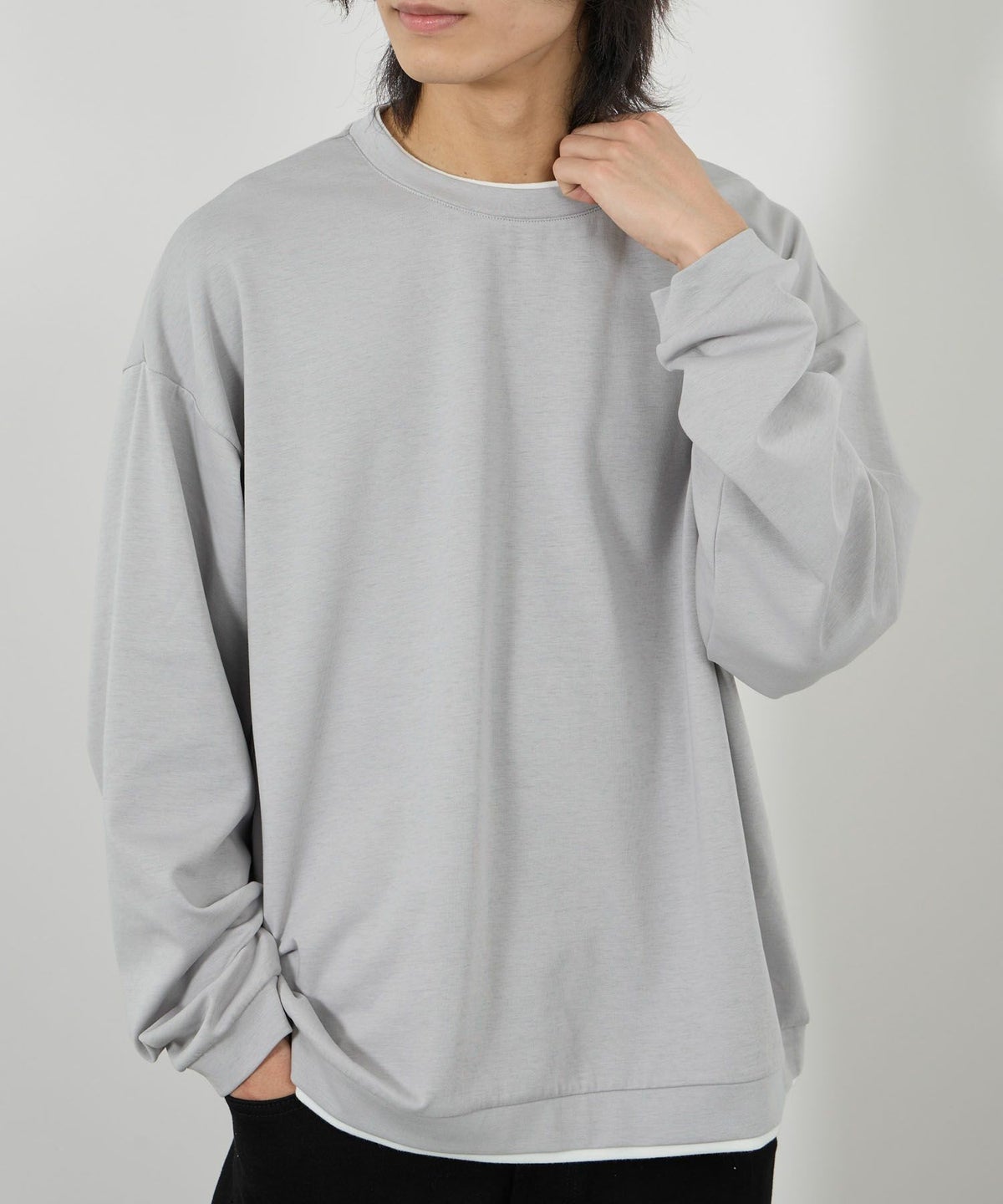 URBAN COLLECTION AIR Smoosy 360度ストレッチ クルーネックスウェット メンズ