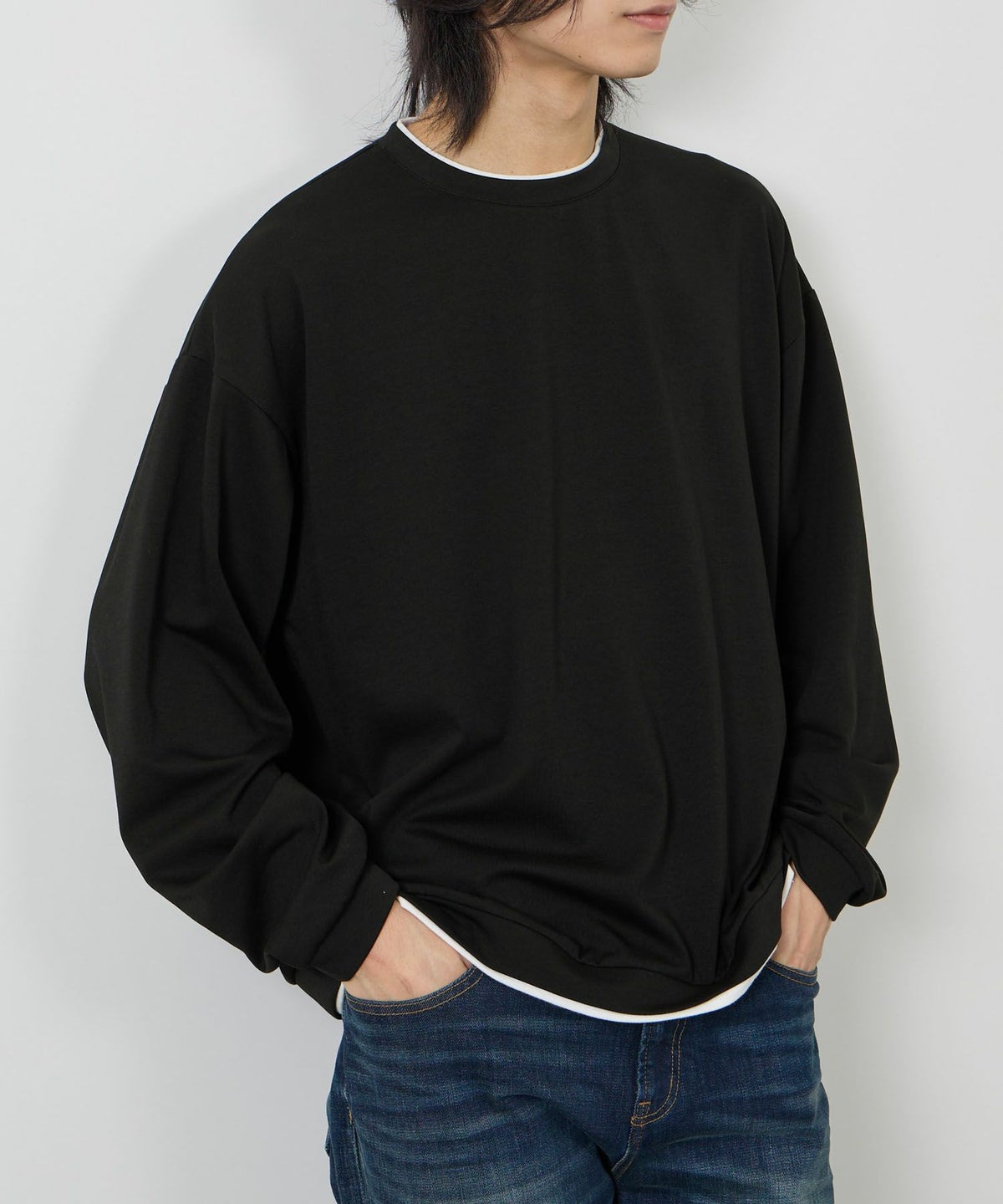 URBAN COLLECTION AIR Smoosy 360度ストレッチ クルーネックスウェット メンズ