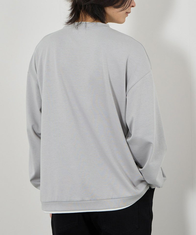 URBAN COLLECTION  AIR Smoosy 360度ストレッチ クルーネックスウェット メンズ商品画像-7