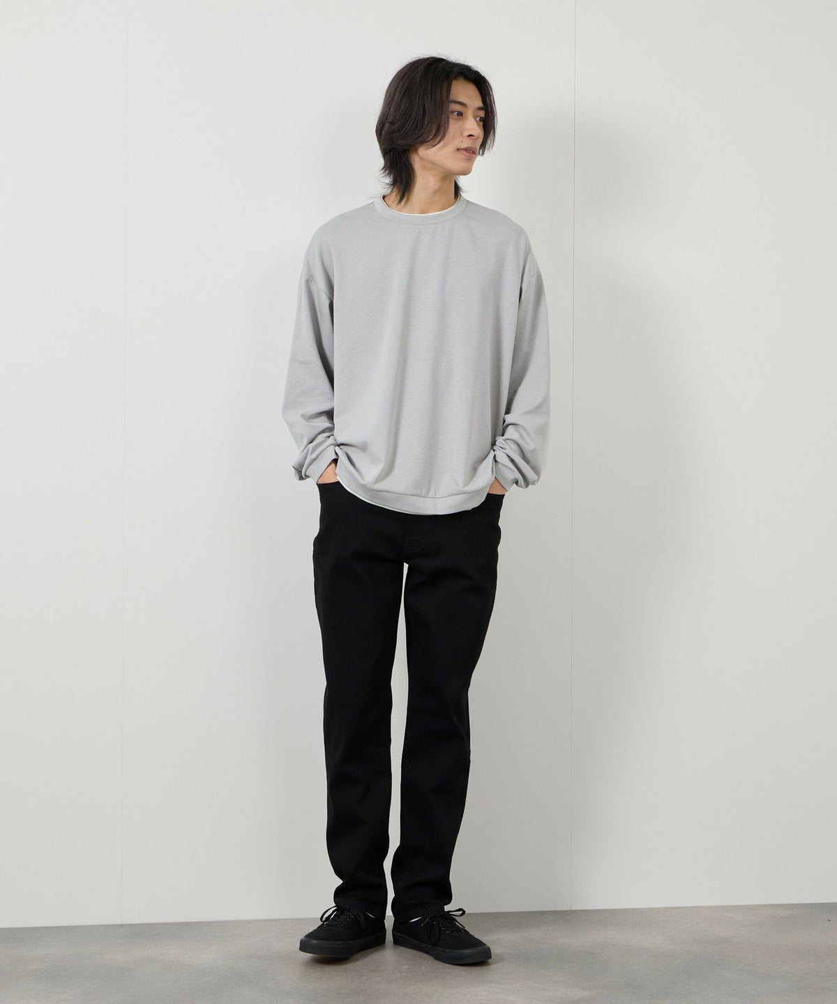 URBAN COLLECTION AIR Smoosy 360度ストレッチ クルーネックスウェット メンズ