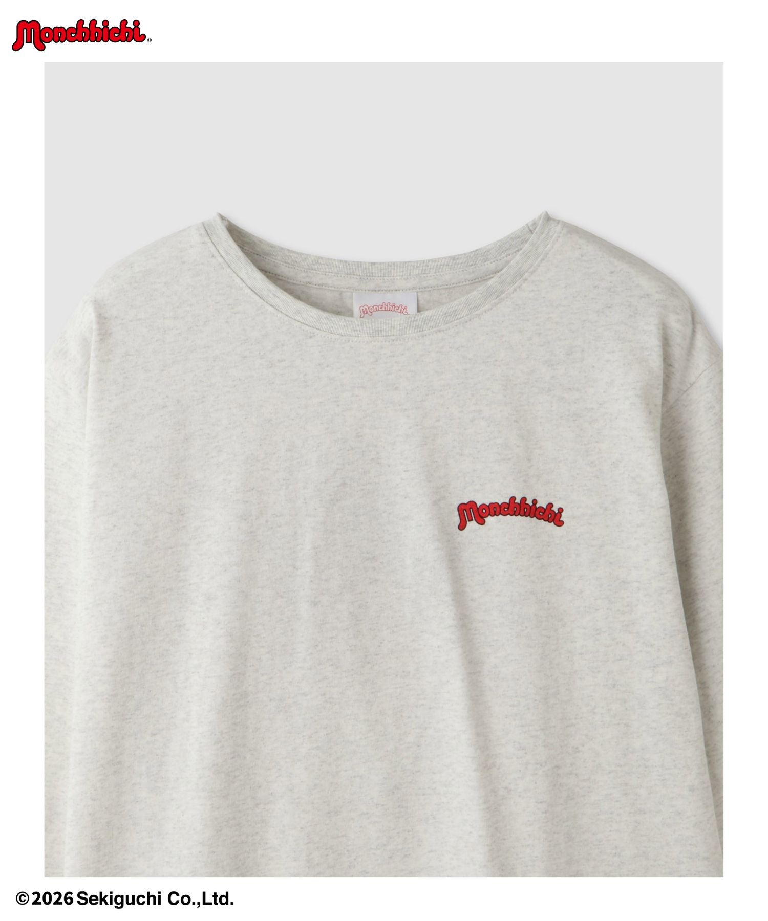 モンチッチ サガラ刺繍長袖Tシャツ レディース