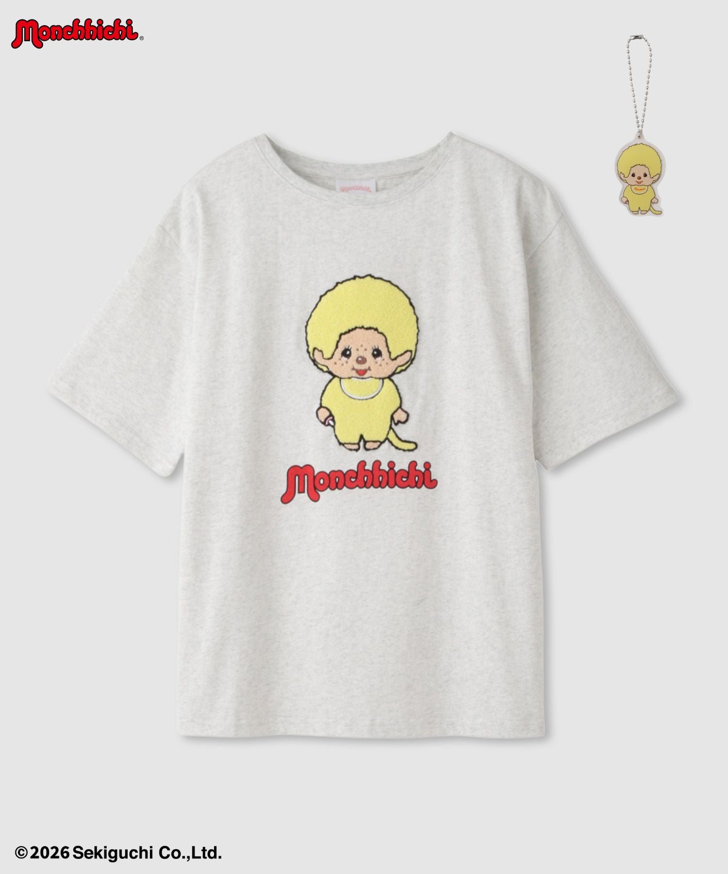 モンチッチ サガラ刺繍Tシャツ レディース