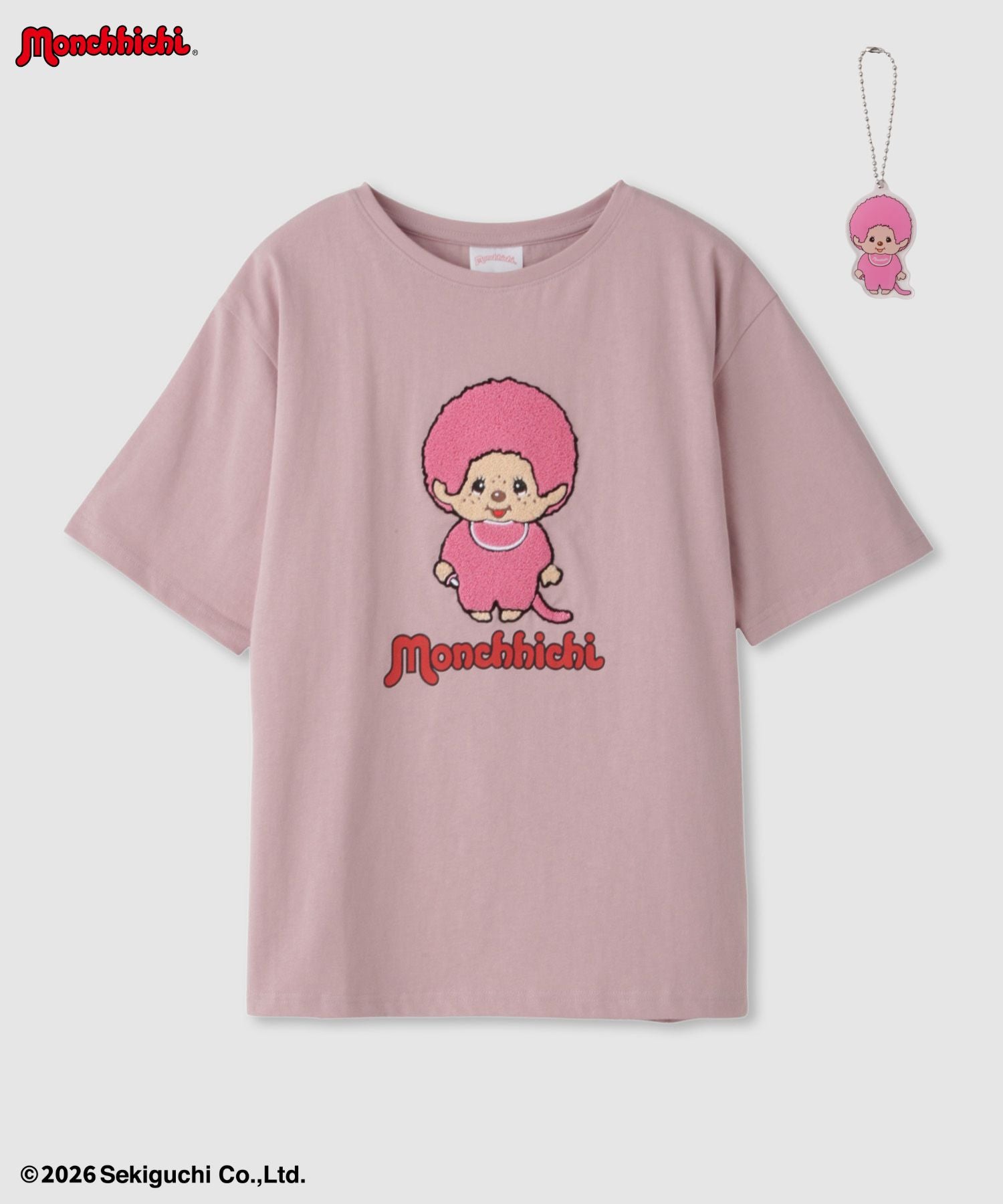 モンチッチ サガラ刺繍Tシャツ レディース