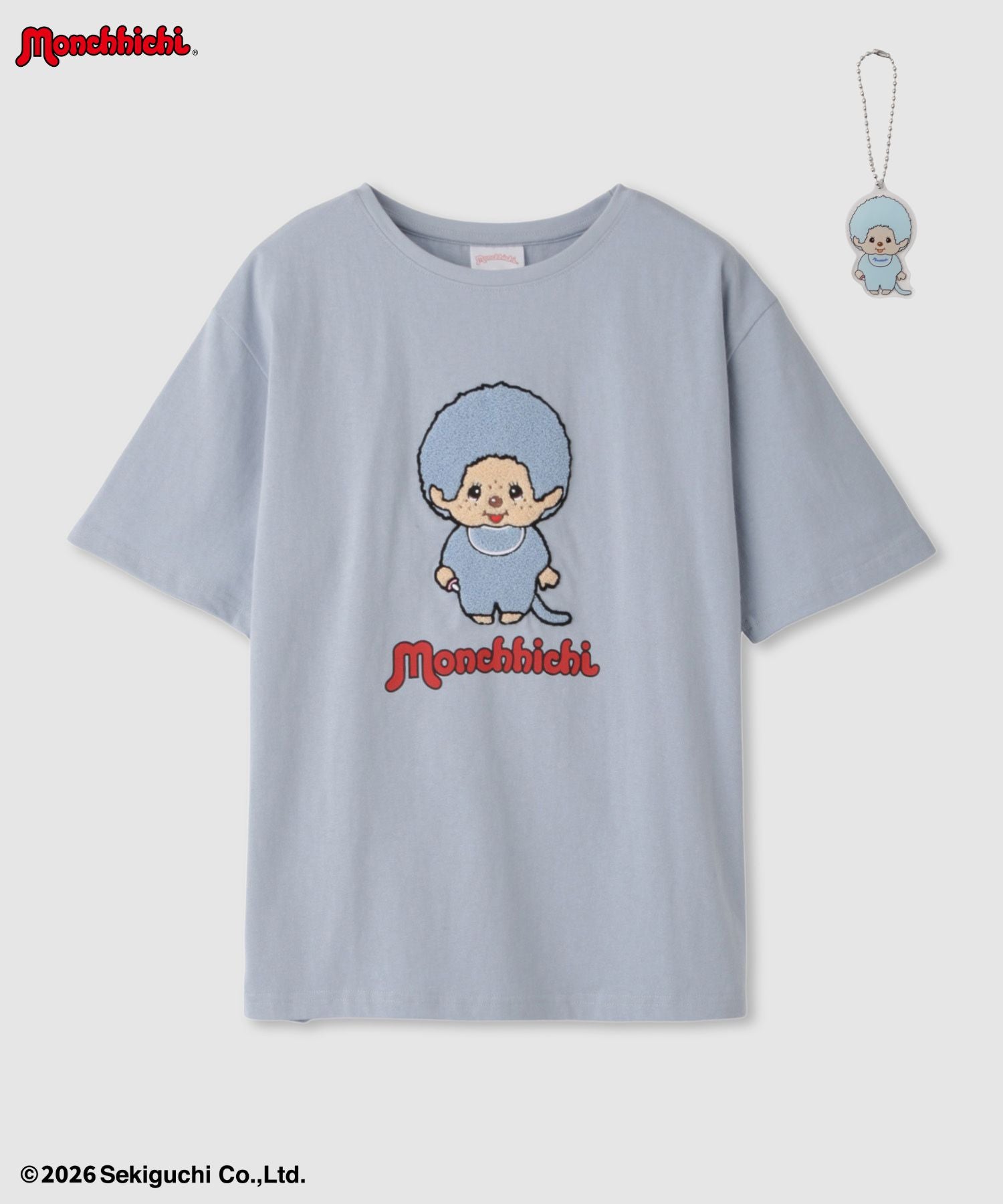 モンチッチ サガラ刺繍Tシャツ レディース