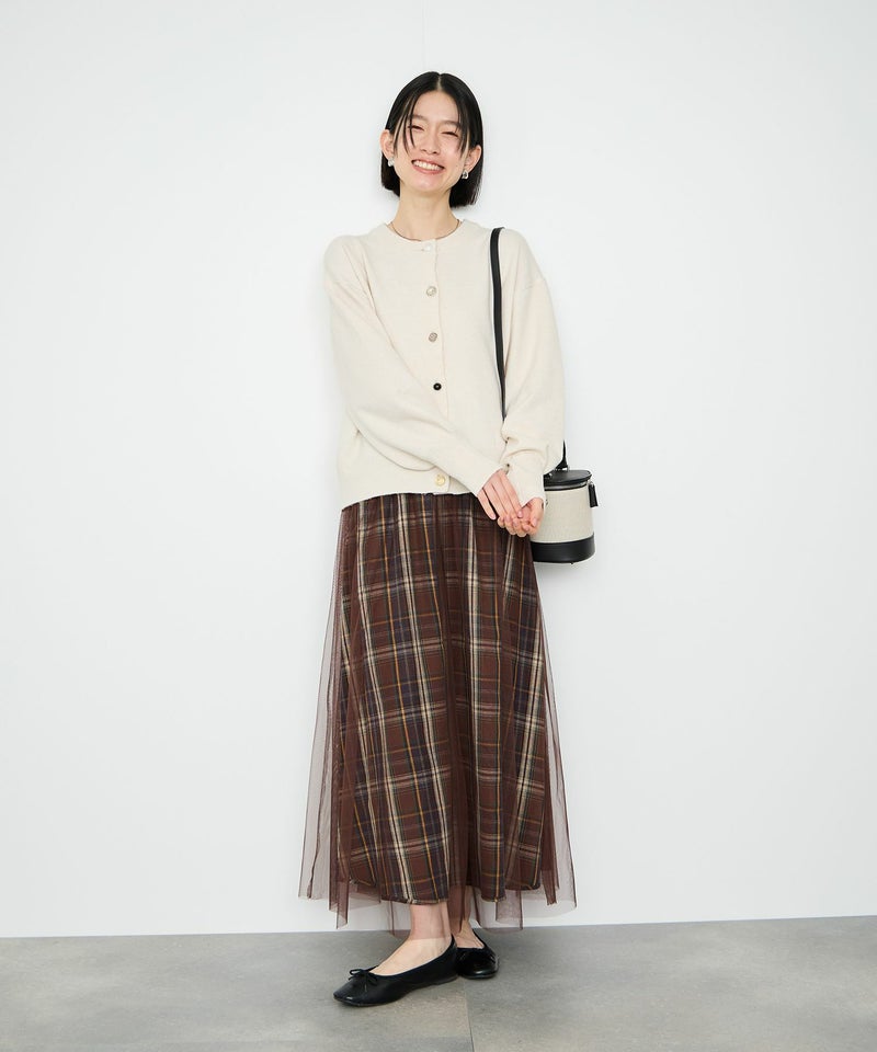 Idnes  アソートビジューボタン ヤクライククルーネックカーディガン レディース商品画像-12