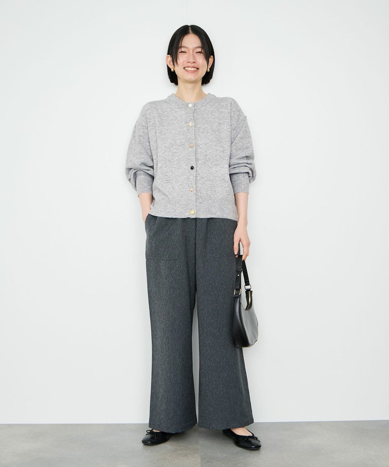 Idnes アソートビジューボタン ヤクライククルーネックカーディガン レディース商品画像-15