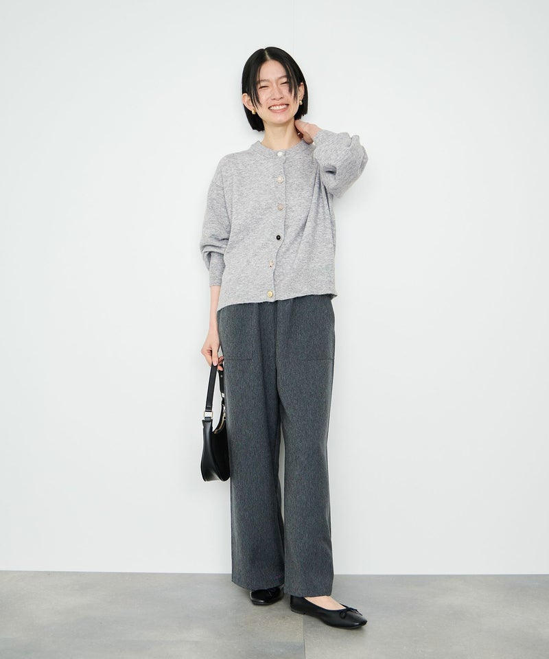 Idnes  アソートビジューボタン ヤクライククルーネックカーディガン レディース商品画像-16