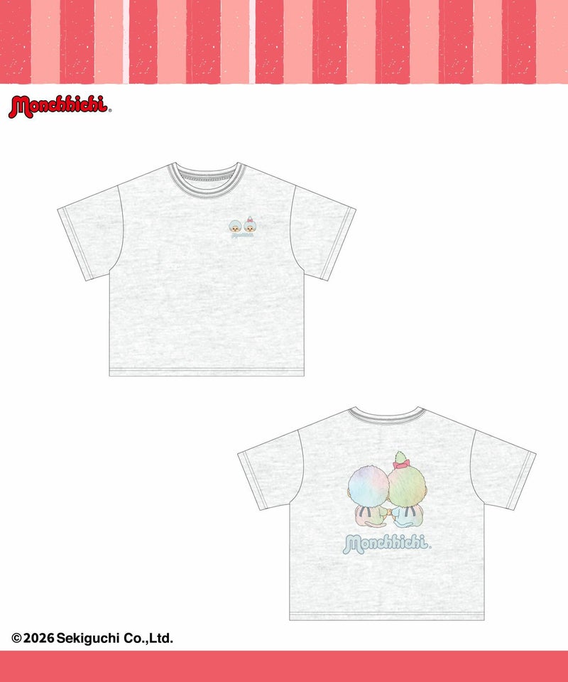 モンチッチ ファーワッペンTシャツ キッズ メール便 対応商品商品画像-1