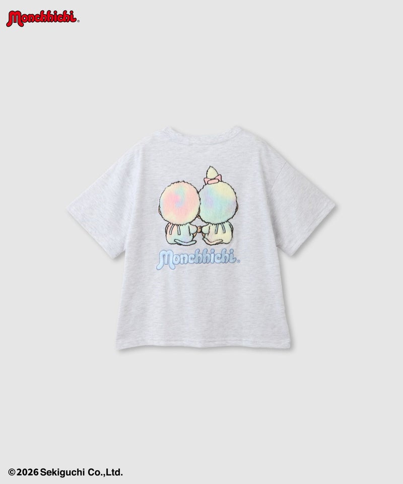 モンチッチ ファーワッペンTシャツ キッズ メール便 対応商品商品画像-1