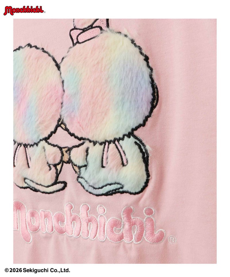 モンチッチ ファーワッペンTシャツ キッズ メール便 対応商品商品画像-5