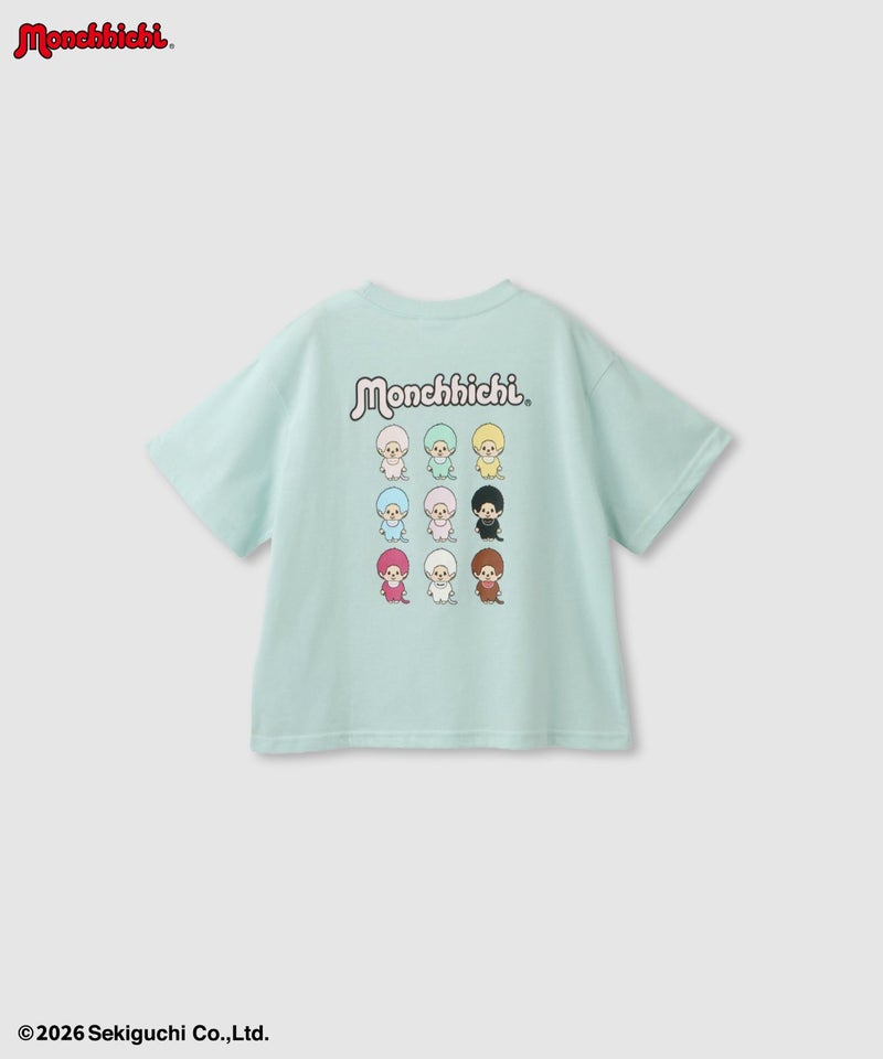 モンチッチ 刺繍Tシャツ キッズ メール便 対応商品商品画像-1