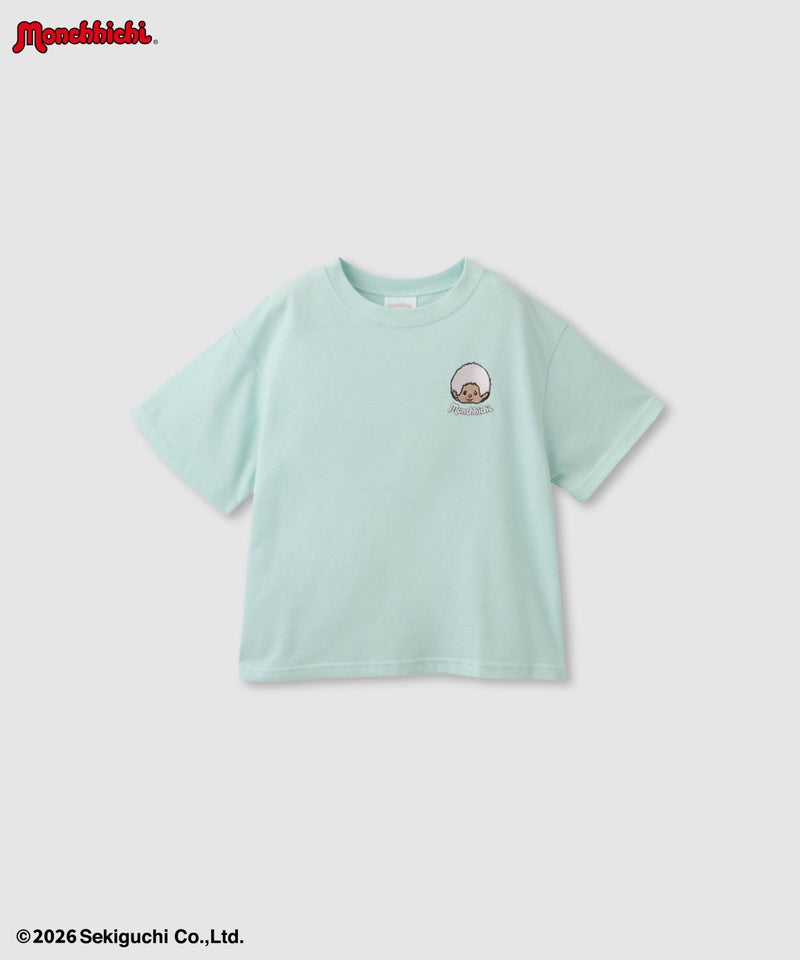 モンチッチ 刺繍Tシャツ キッズ メール便 対応商品商品画像-3