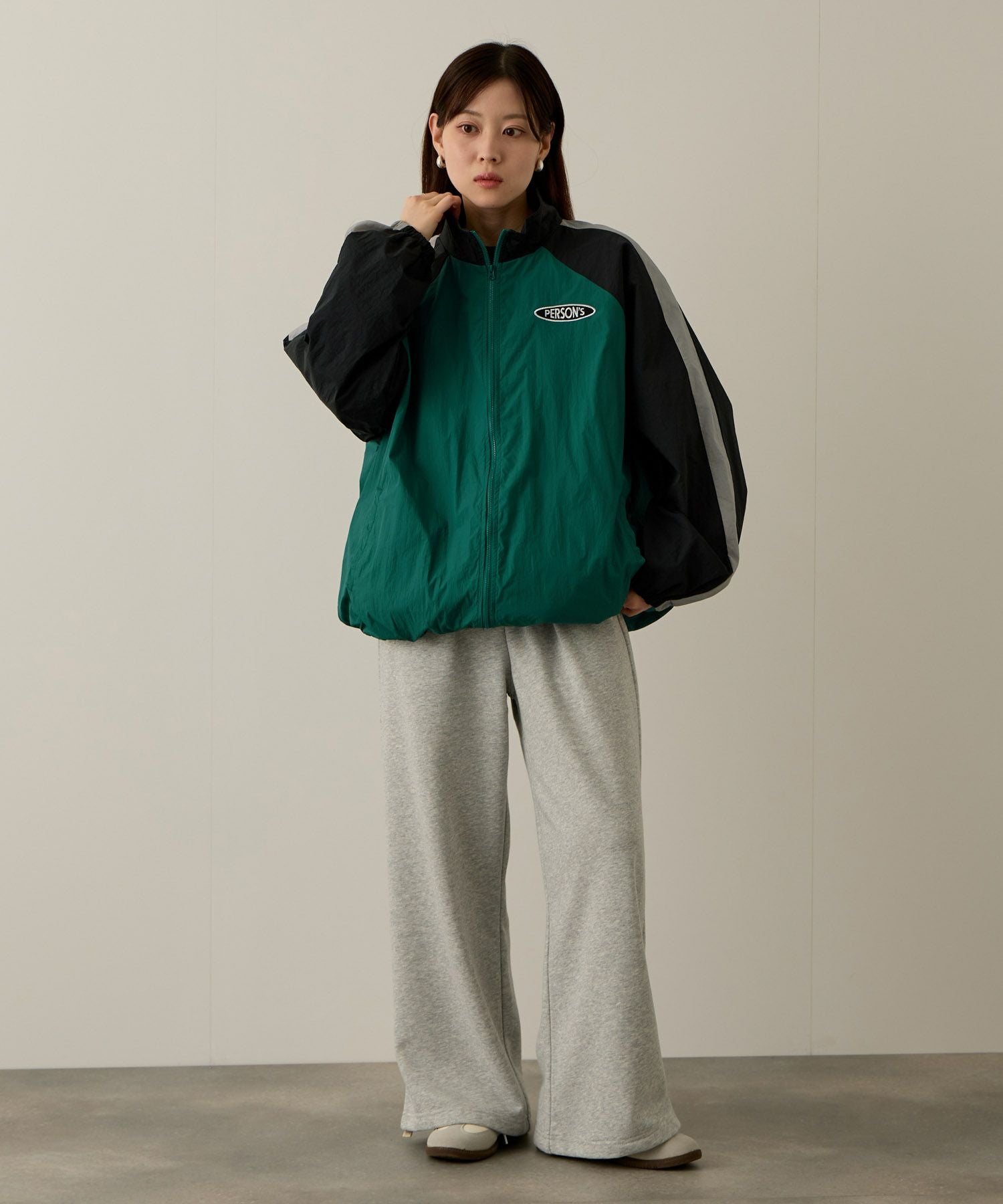 PERSON'S 別注デザイン 切替トラックジャケット レディース