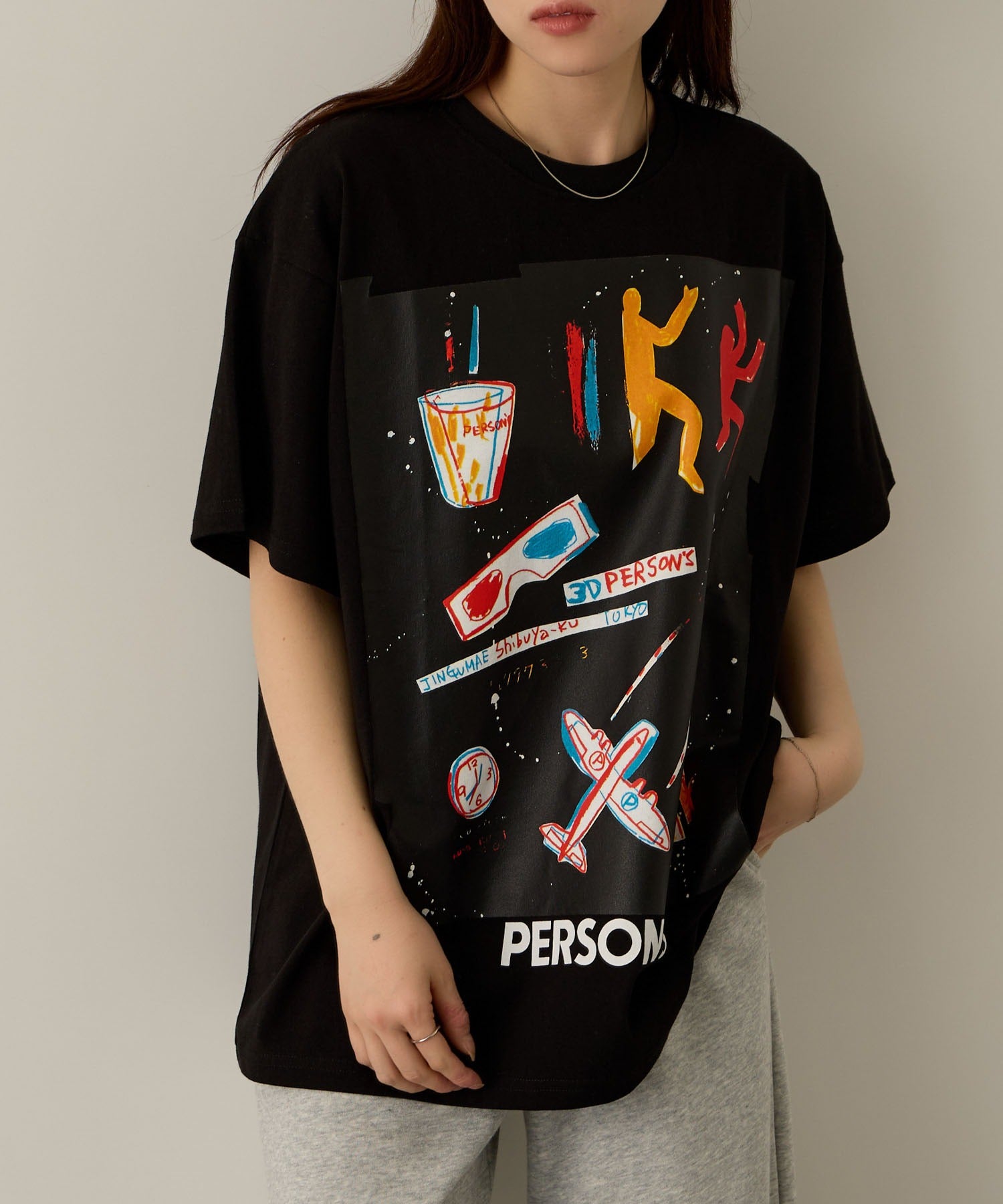 PERSON'S 別注デザイン プリントTシャツ レディース