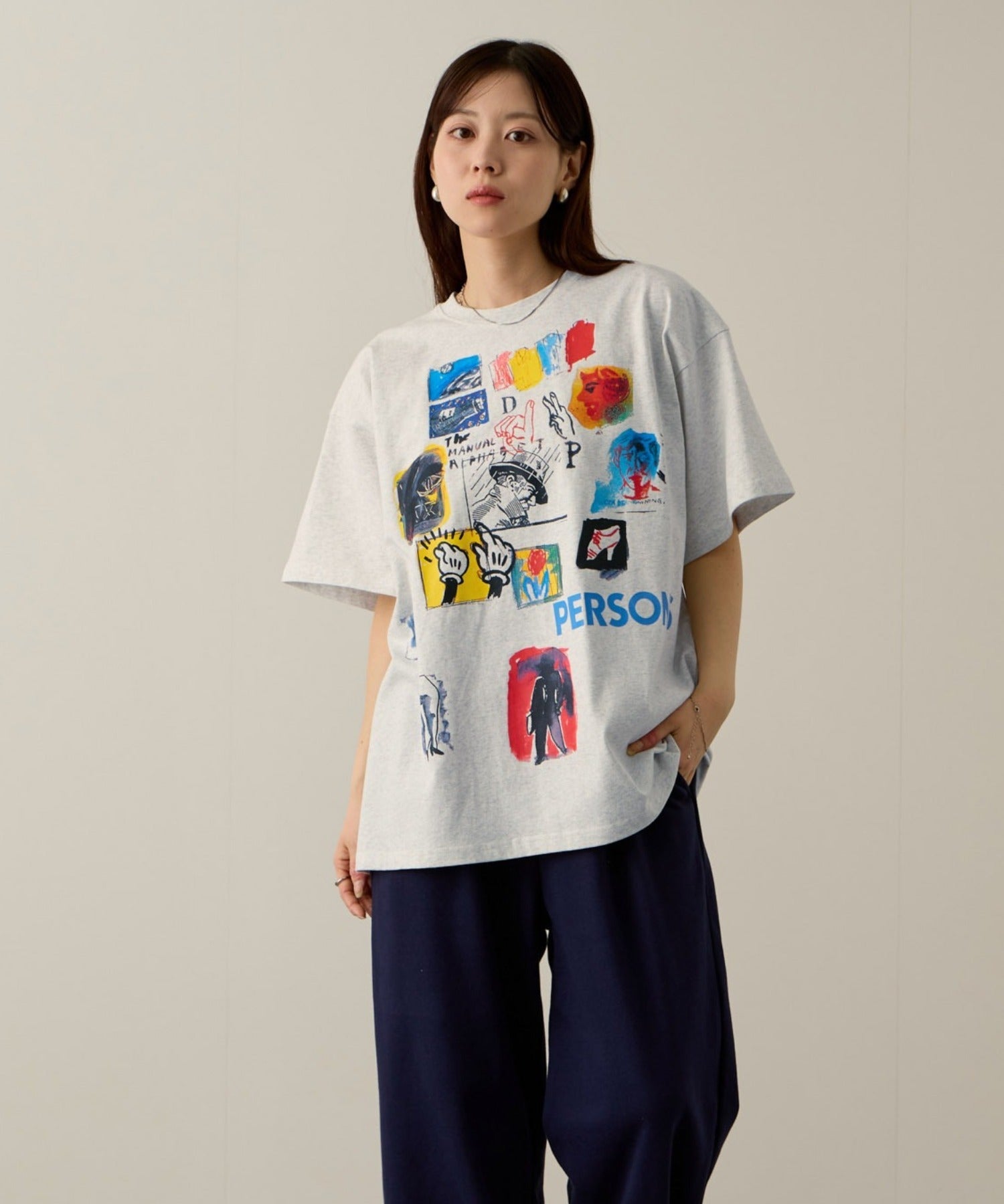 PERSON'S 別注デザイン プリントTシャツ レディース