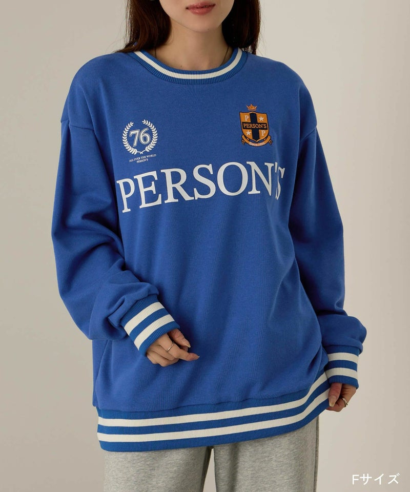 [期間限定価格]PERSON'S  別注デザイン リブライントレーナー レディース商品画像-3