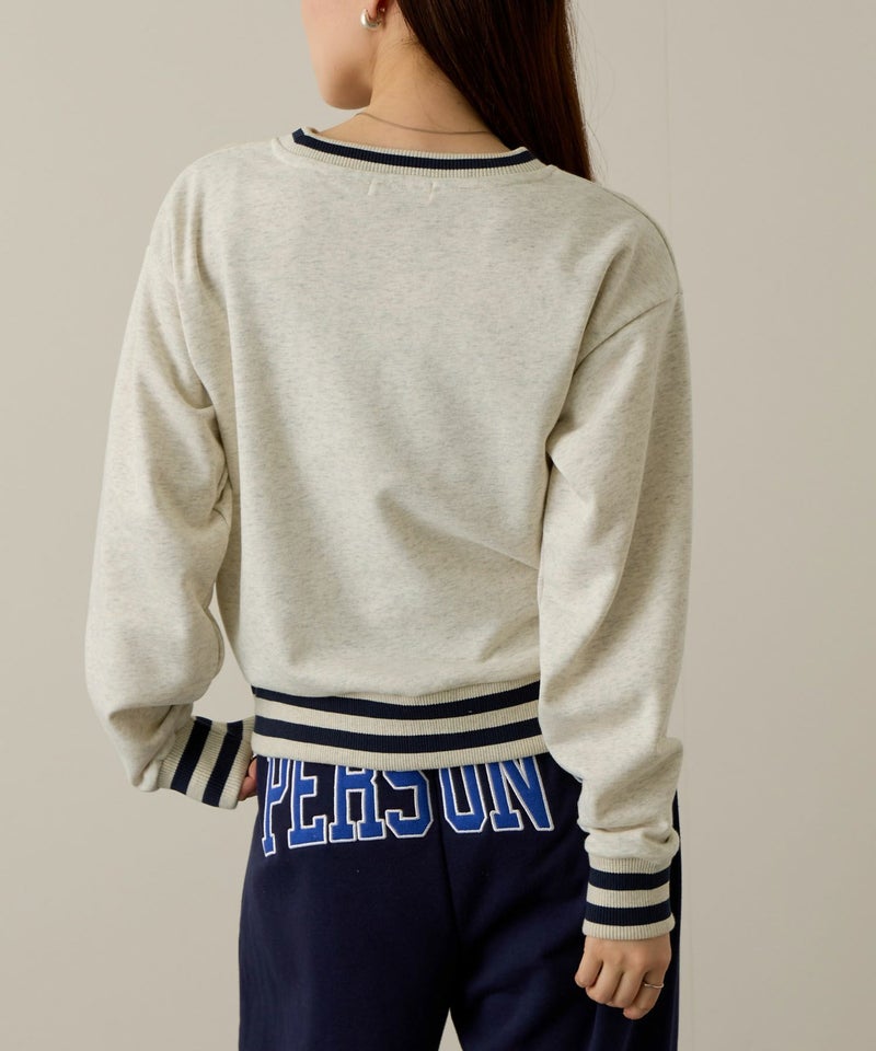 [期間限定価格]PERSON'S  別注デザイン リブライントレーナー レディース商品画像-5