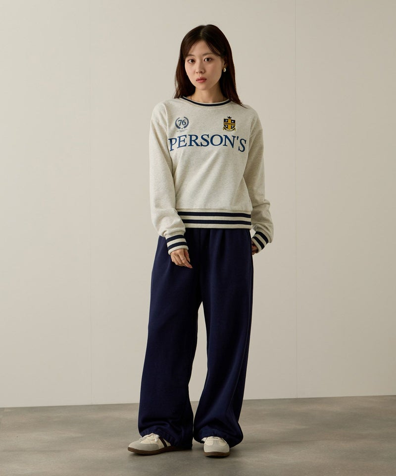 PERSON'S 別注デザイン リブライントレーナー レディース商品画像-6