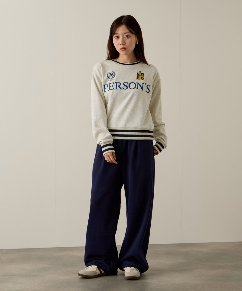 PERSON'S 別注デザイン リブライントレーナー レディース商品画像-7
