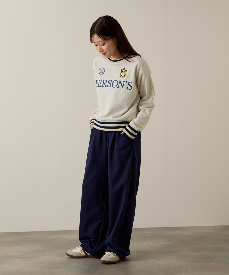 PERSON'S  別注デザイン リブライントレーナー レディース商品画像-8