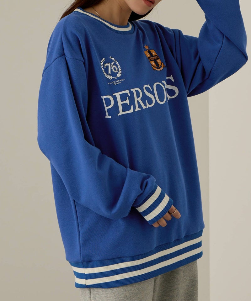 [期間限定価格]PERSON'S  別注デザイン リブライントレーナー レディース商品画像-13