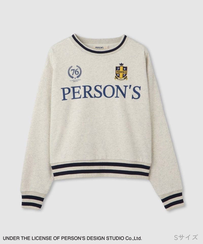 PERSON'S  別注デザイン リブライントレーナー レディース商品画像-17