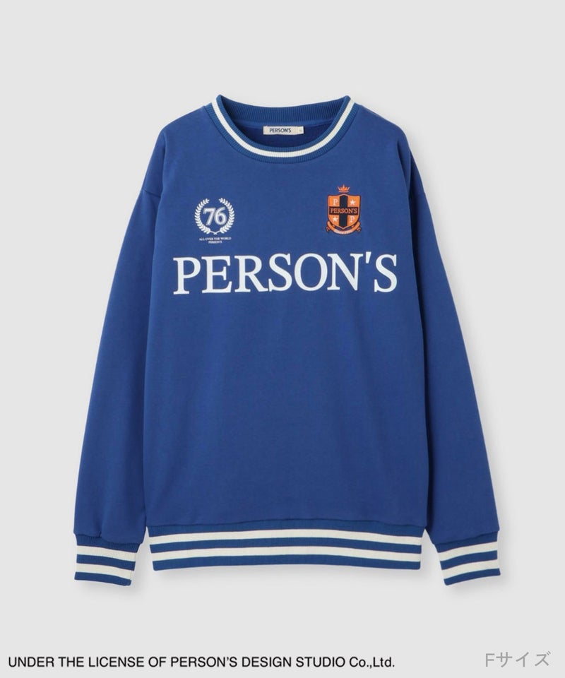 PERSON'S 別注デザイン リブライントレーナー レディース商品画像-18
