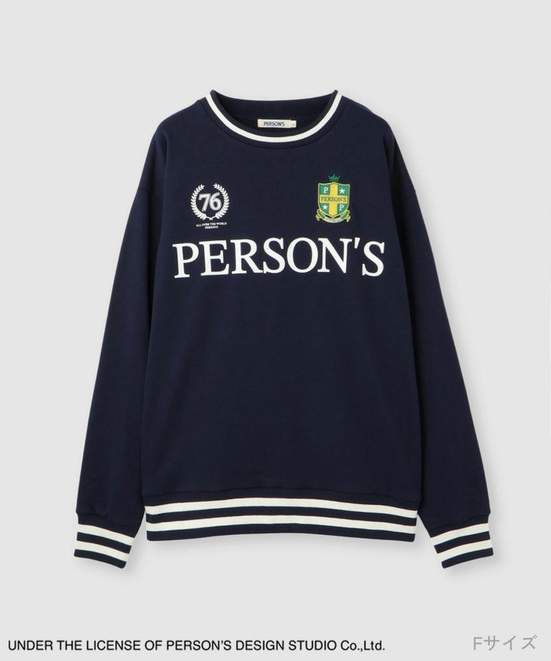 [期間限定価格]PERSON'S  別注デザイン リブライントレーナー レディース商品画像-18