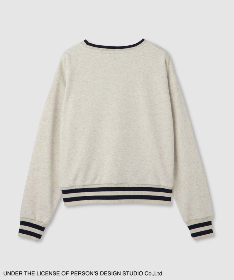 PERSON'S 別注デザイン リブライントレーナー レディース商品画像-20
