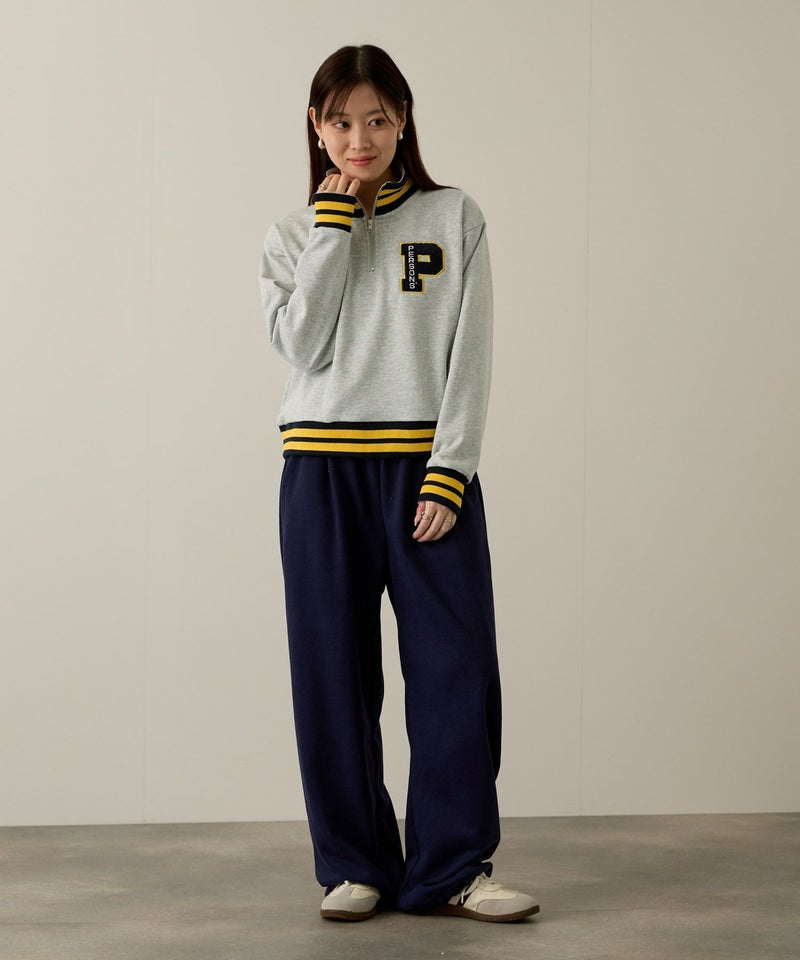 PERSON'S 別注デザイン ZIPUP リブライントレーナー レディース商品画像-5