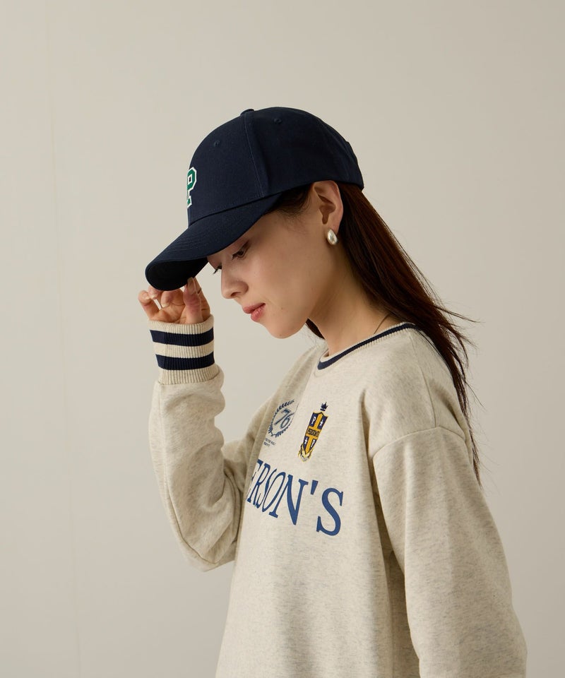 PERSON'S  別注デザイン カレッジロゴ＆ワッペン刺繍コットンキャップ レディース商品画像-13