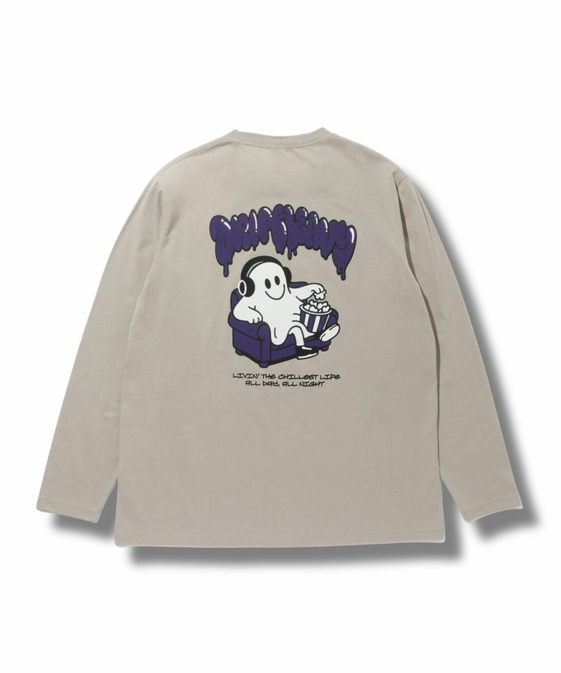 T-GRAPHICS ストリートゴースト長袖Tシャツ メンズ商品画像-5