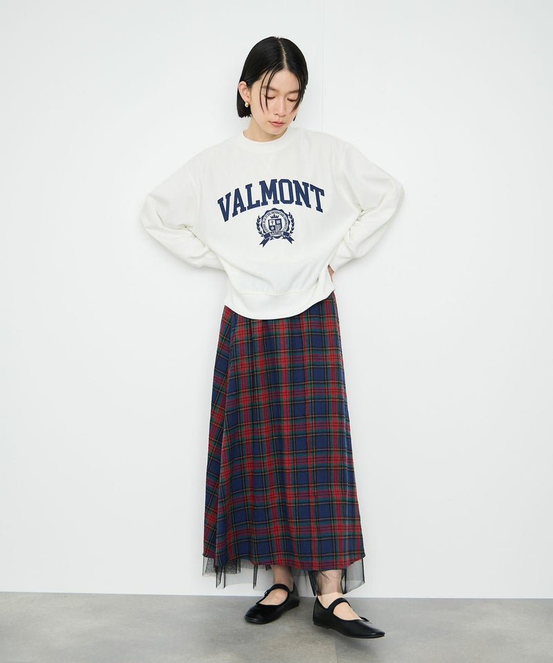 Idnes VALMONT カレッジロゴビッグシルエットスウェット レディース商品画像-8