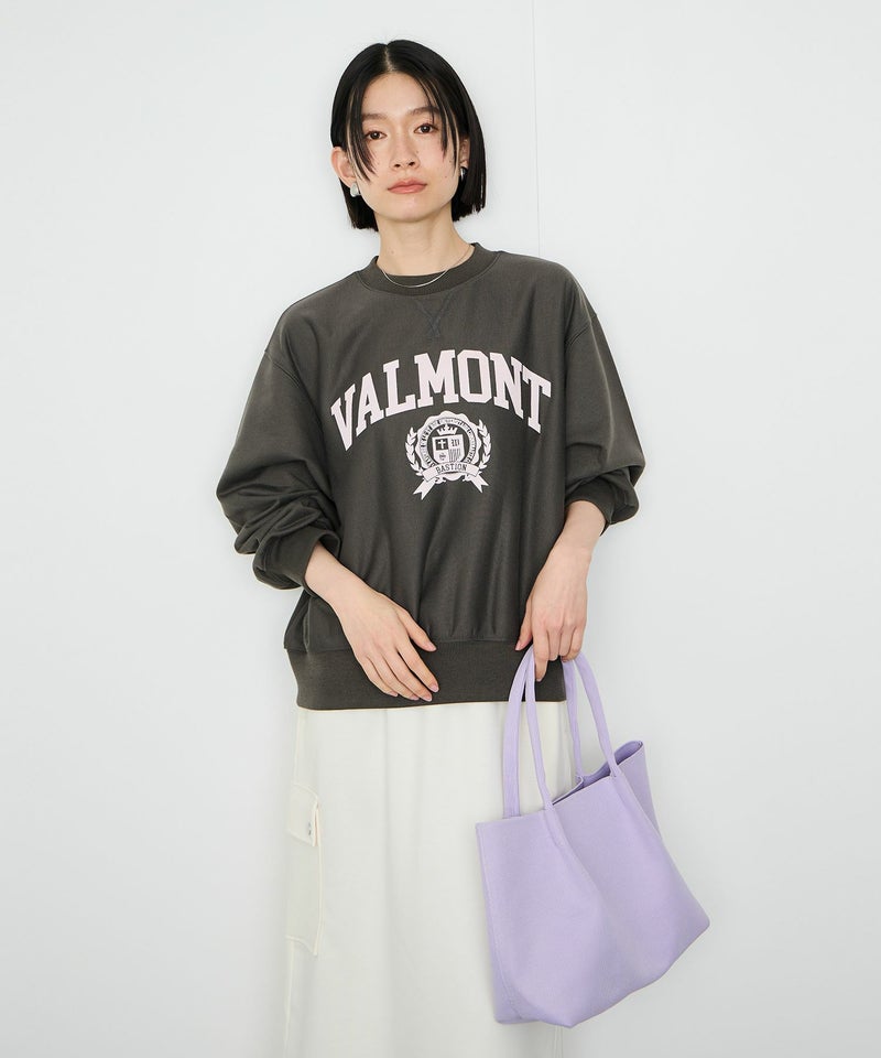 Idnes VALMONT カレッジロゴビッグシルエットスウェット レディース商品画像-9