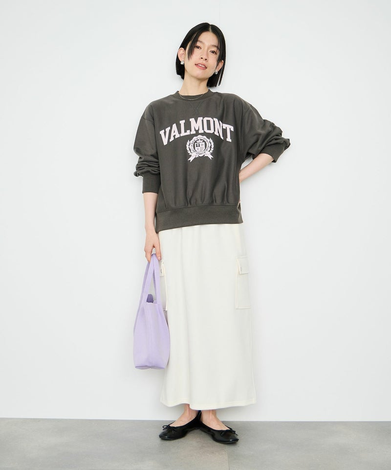 Idnes VALMONT カレッジロゴビッグシルエットスウェット レディース商品画像-12