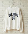 Idnes VALMONT カレッジロゴビッグシルエットスウェット レディース