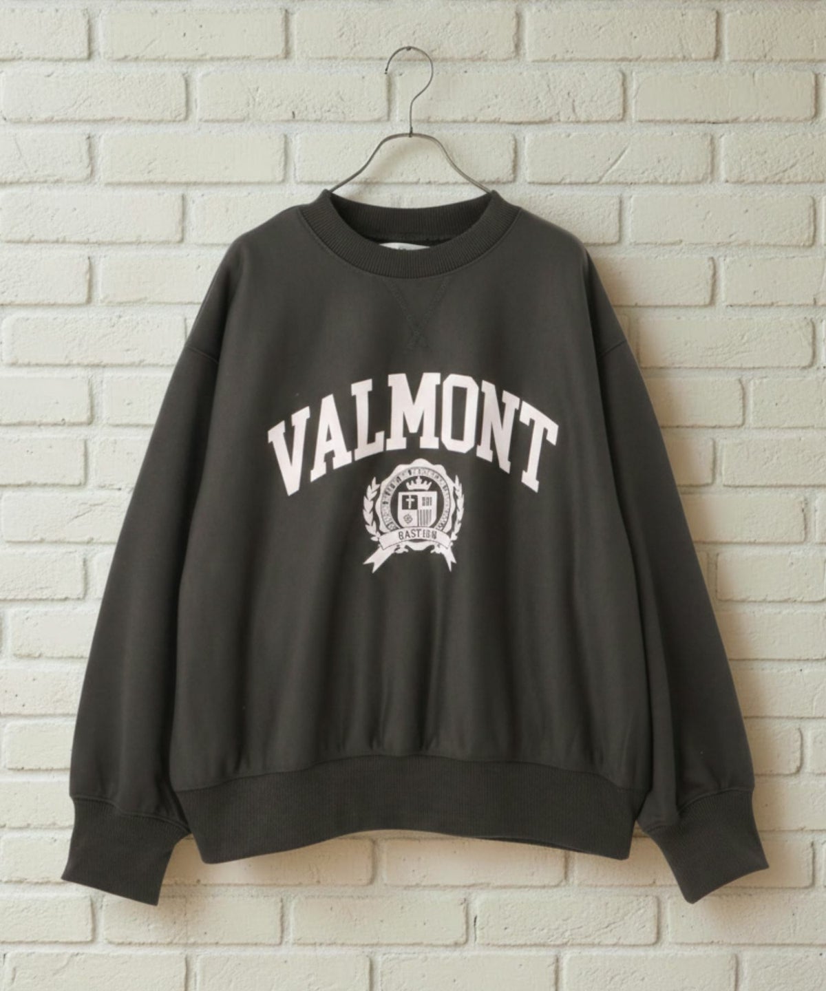 Idnes VALMONT カレッジロゴビッグシルエットスウェット レディース