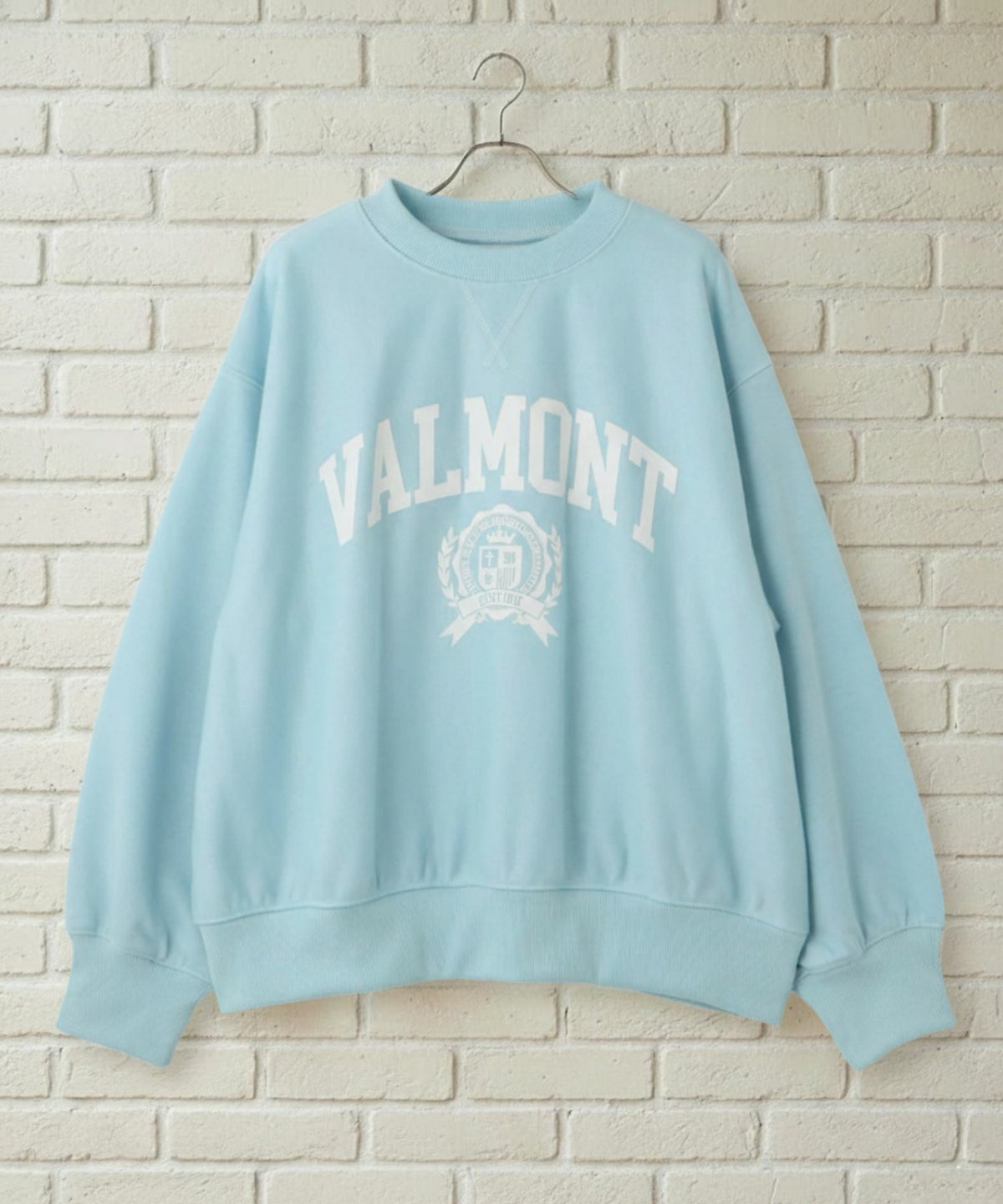 Idnes VALMONT カレッジロゴビッグシルエットスウェット レディース