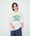Idnes CHANTILLY カレッジロゴオーバーサイズスウェットパーカー レディース商品サムネイル-4