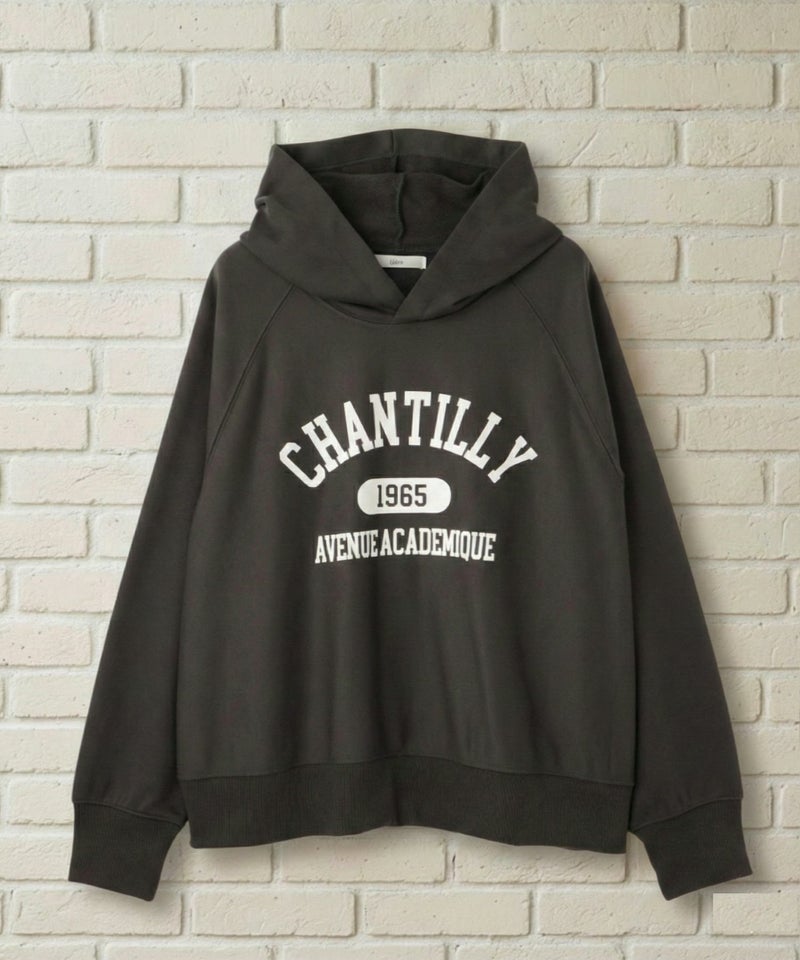 Idnes CHANTILLY カレッジロゴオーバーサイズスウェットパーカー レディース商品画像-16