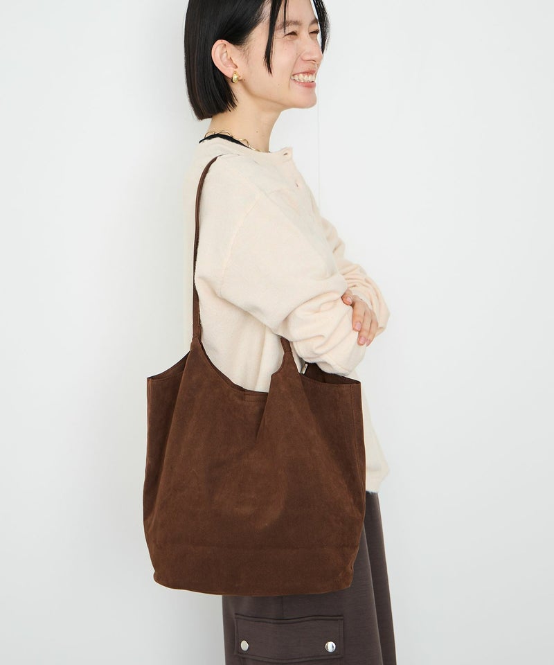 Idnes フェイクスエードトートバック商品画像-1