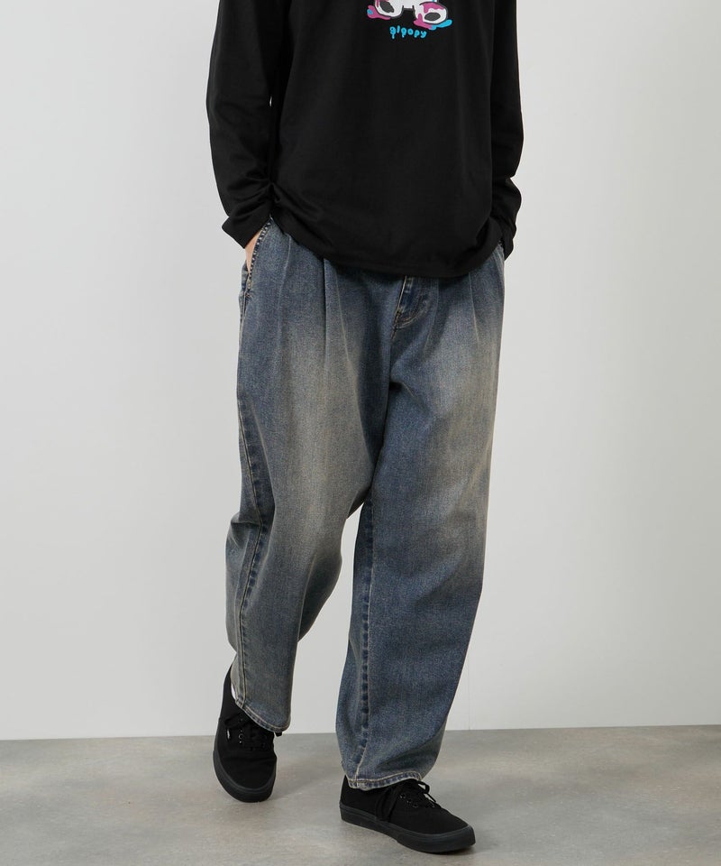 NAVY  毎日はきたくなるデニム「マイデニ」 ワイドテーパード メンズ商品画像-5