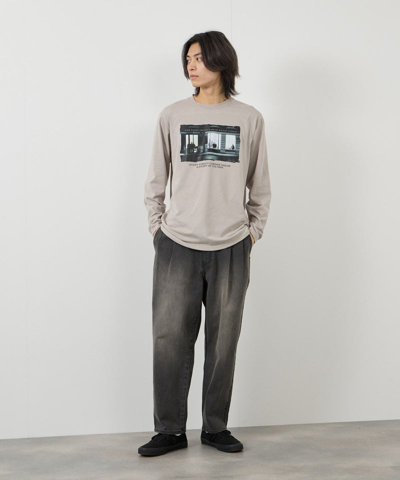 NAVY  毎日はきたくなるデニム「マイデニ」 ワイドテーパード メンズ商品画像-11